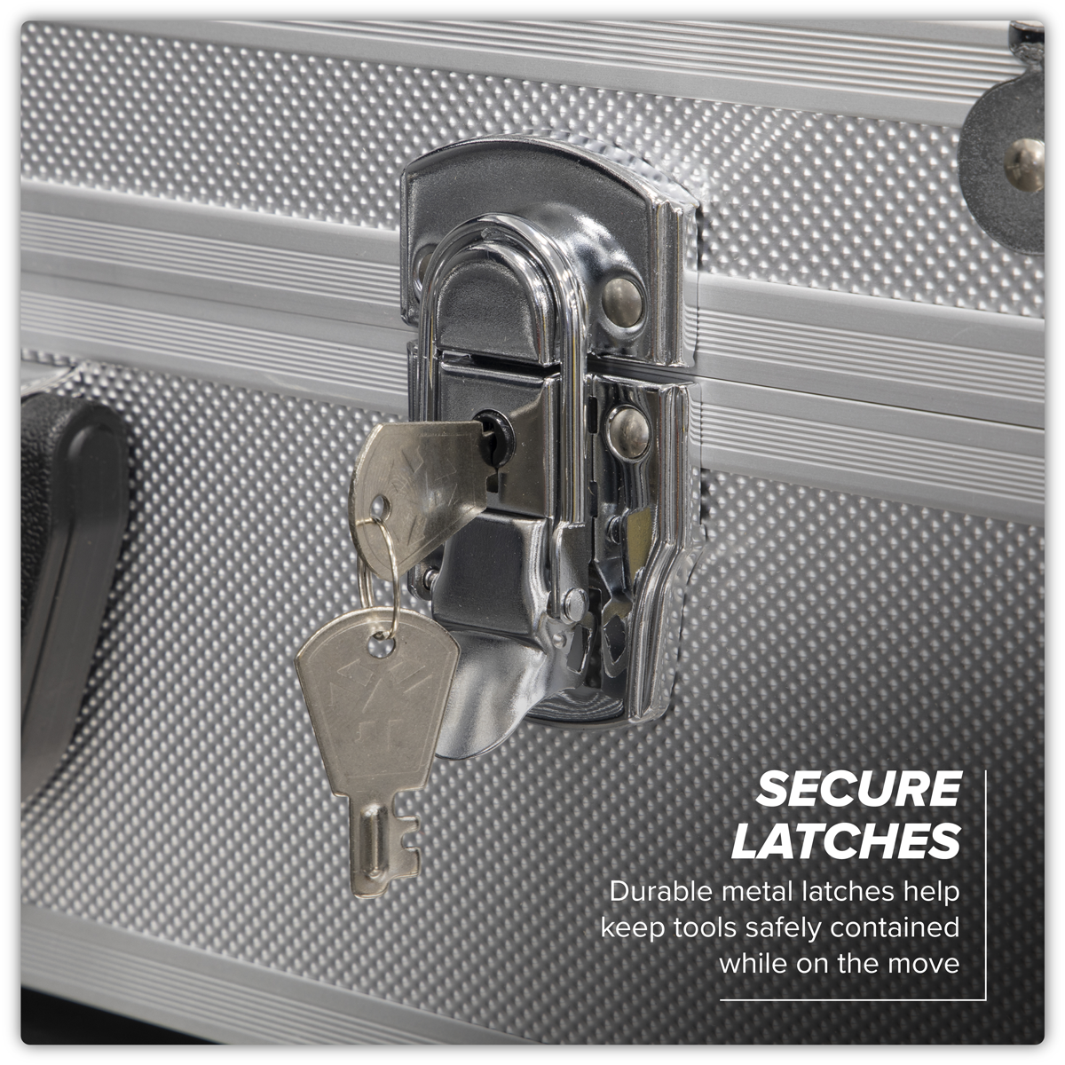 Sealey AP603 Aluminium Tool Case with Square Edges