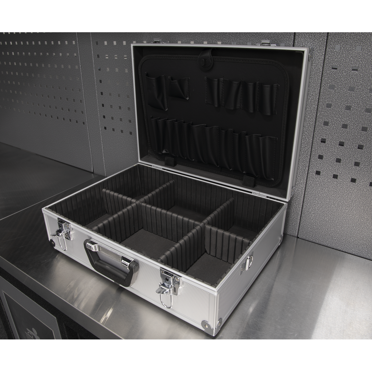 Sealey AP603 Aluminium Tool Case with Square Edges