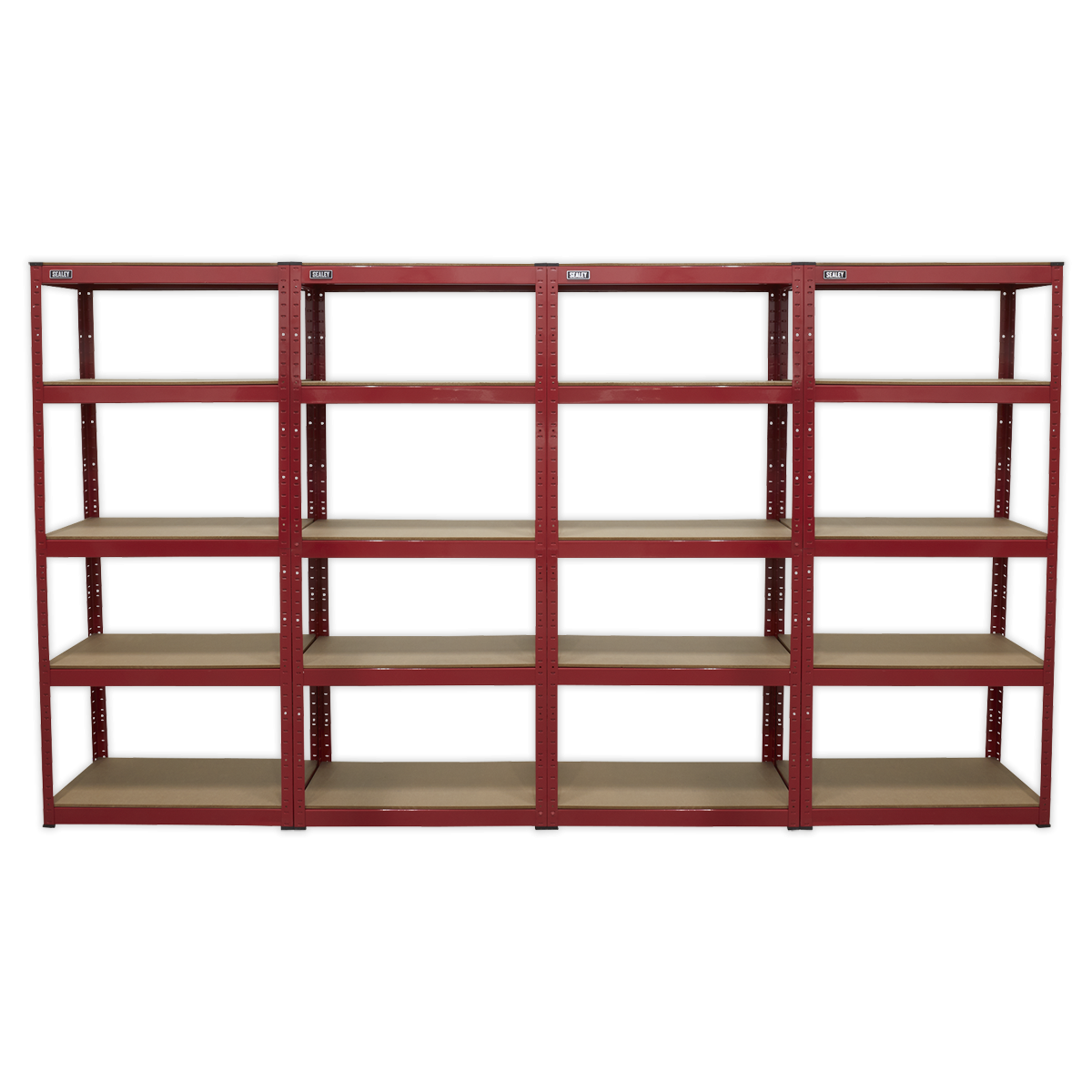 Sealey AP6150COMBO Racking Unit with 5 Shelves 150kg Capacity Per Level - Set of 4