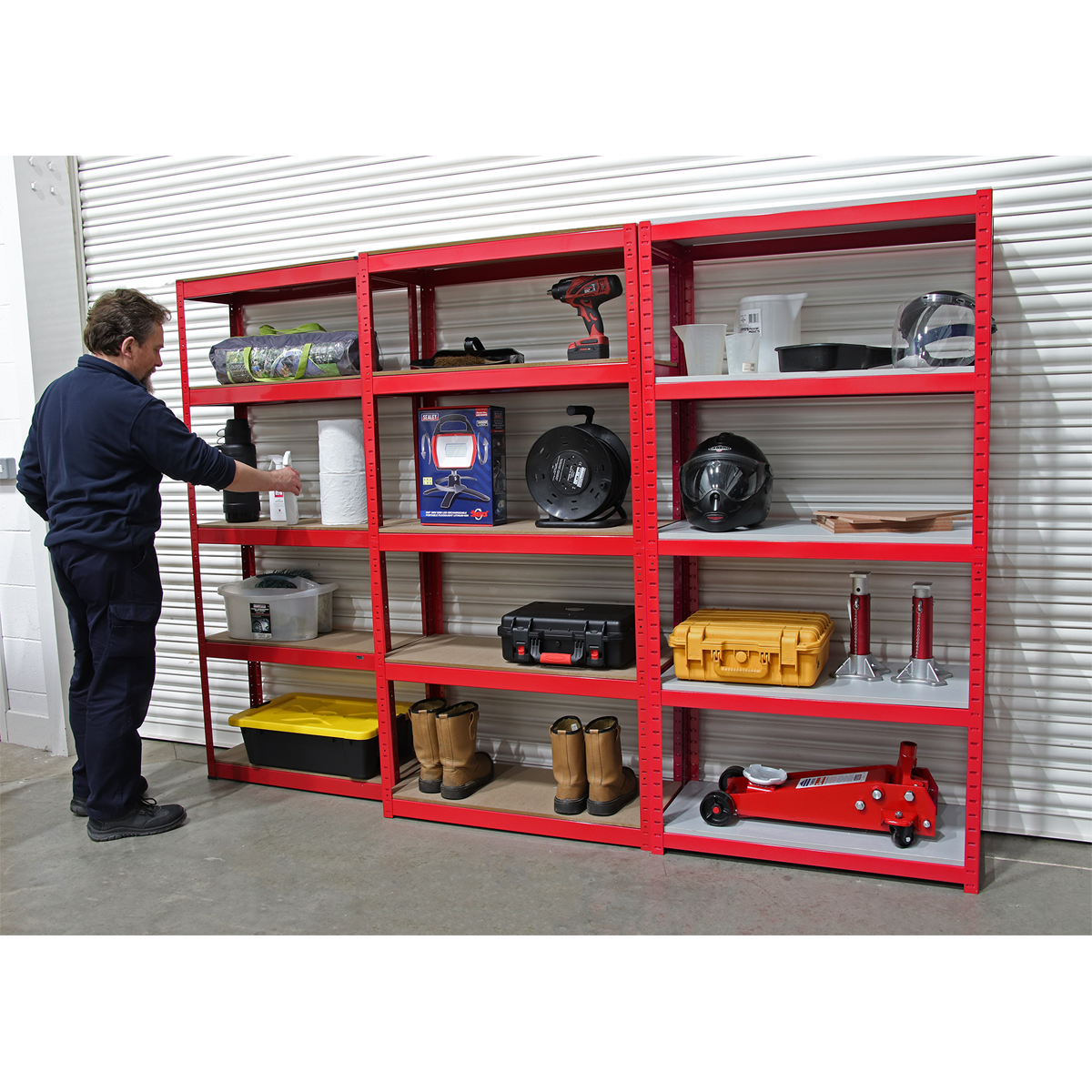 Sealey AP6500 Racking Unit with 5 Shelves 500kg Capacity Per Level