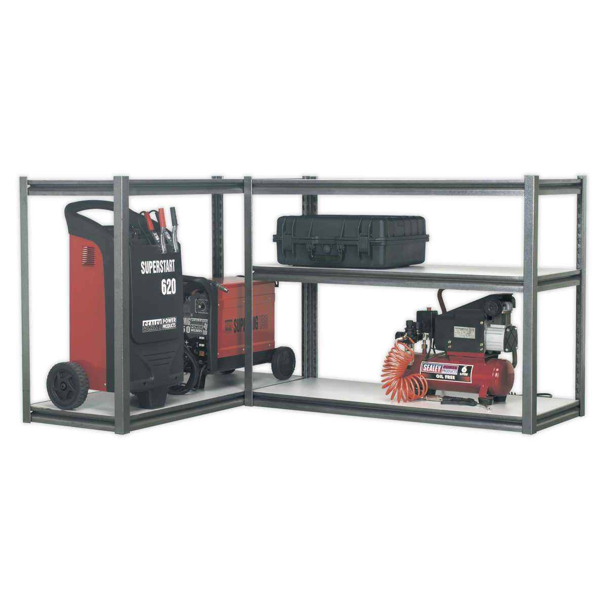 Sealey AP6548 Racking Unit with 5 Shelves 600kg Capacity Per Level