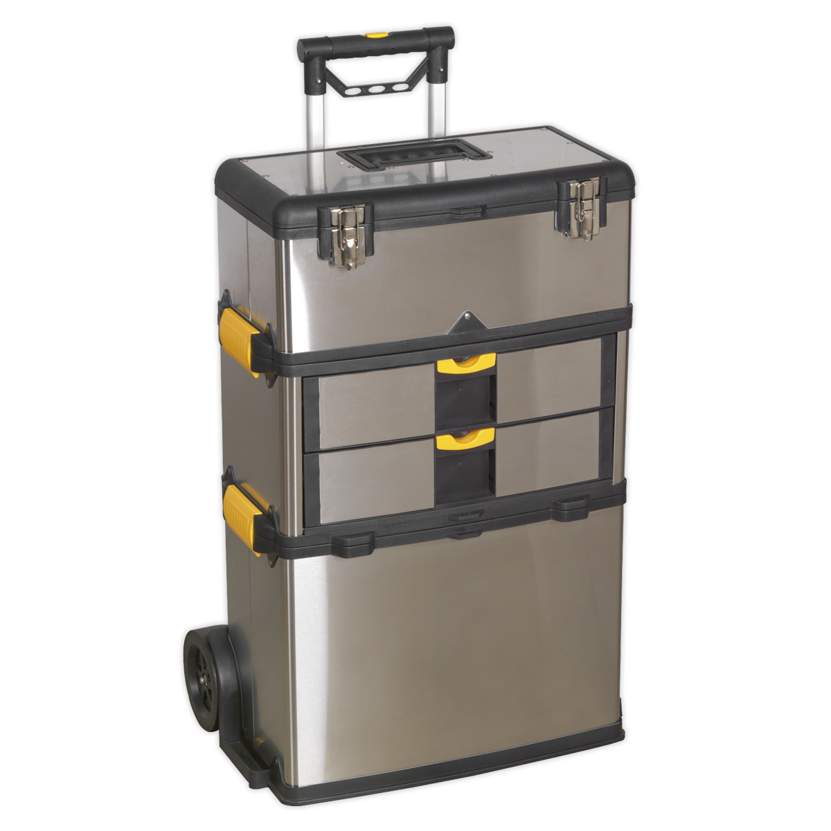 Sealey AP855 Mobile Stainless Steel/Composite Toolbox with 3 Compartments