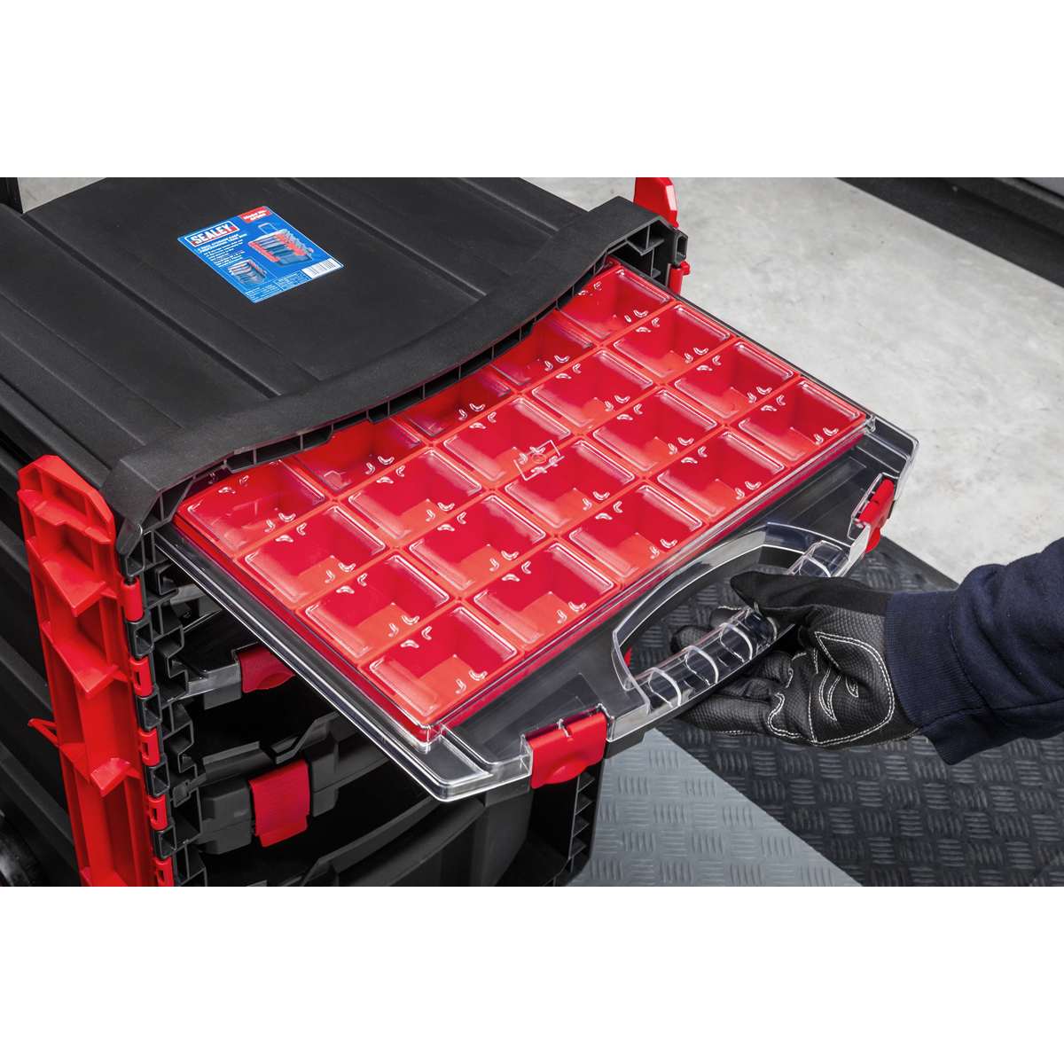 Sealey AP860 Professional Mobile Toolbox with 5 Removable Storage Cases