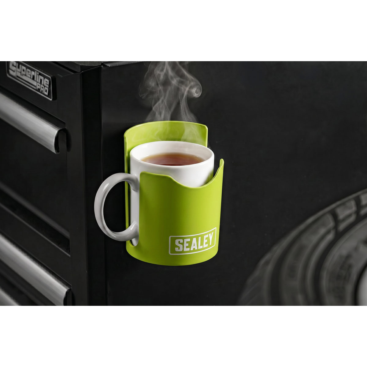 Sealey APCHHV Magnetic Cup/Can Holder - Green
