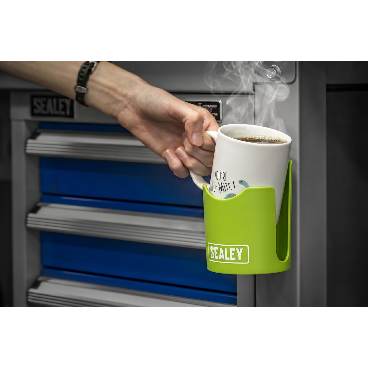 Sealey APCHHV Magnetic Cup/Can Holder - Green