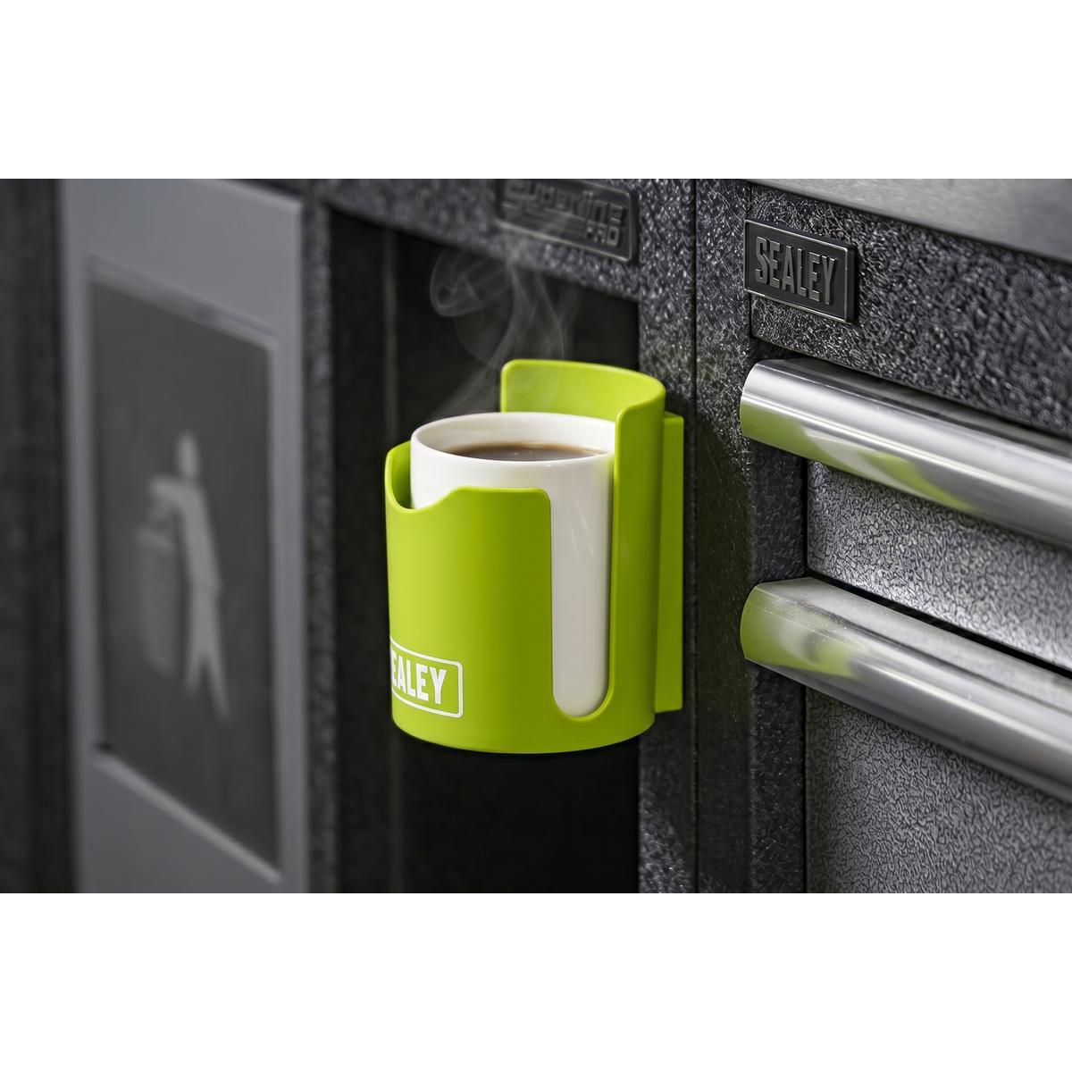 Sealey APCHHV Magnetic Cup/Can Holder - Green