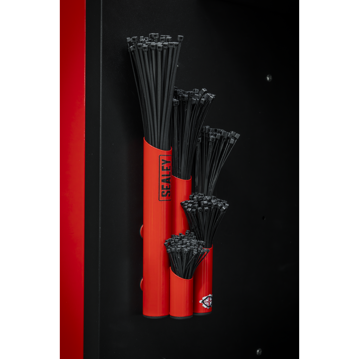 Sealey APCTHRXL Large Magnetic Cable Tie Holder - Red