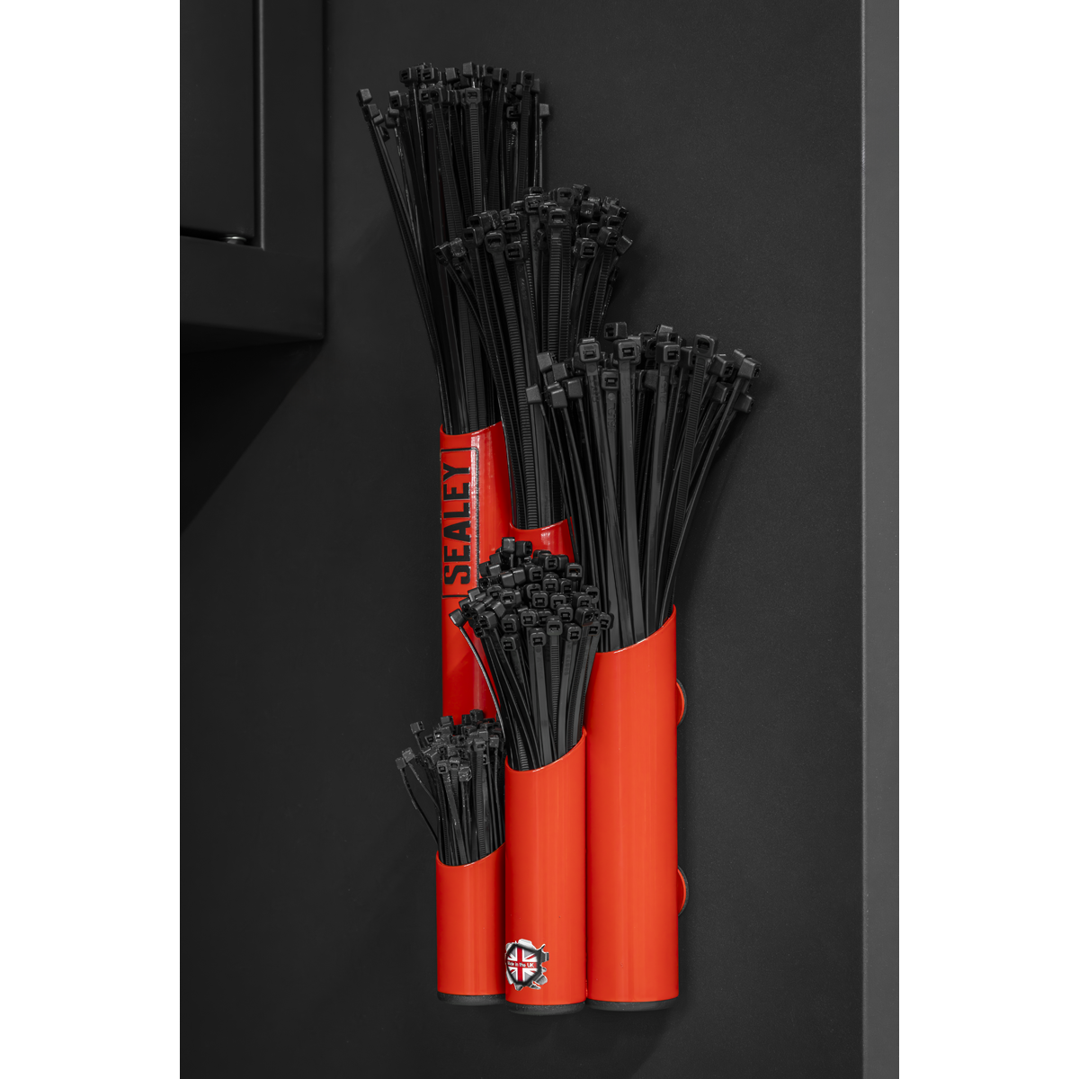 Sealey APCTHRXL Large Magnetic Cable Tie Holder - Red