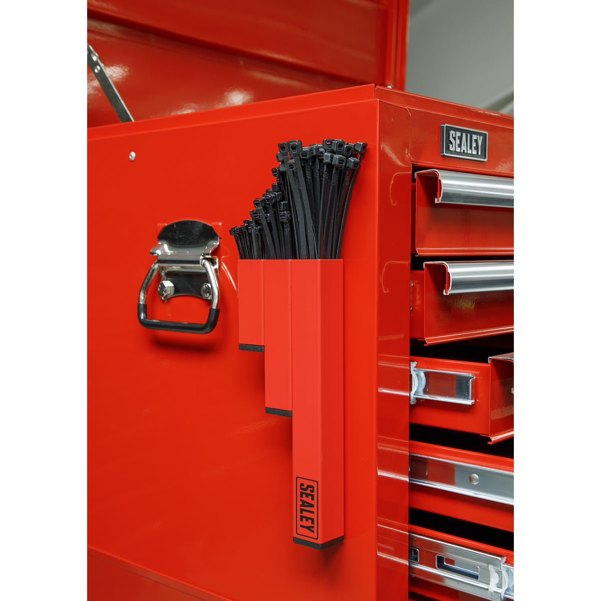 Sealey APCTH Magnetic Cable Tie Holder - Red