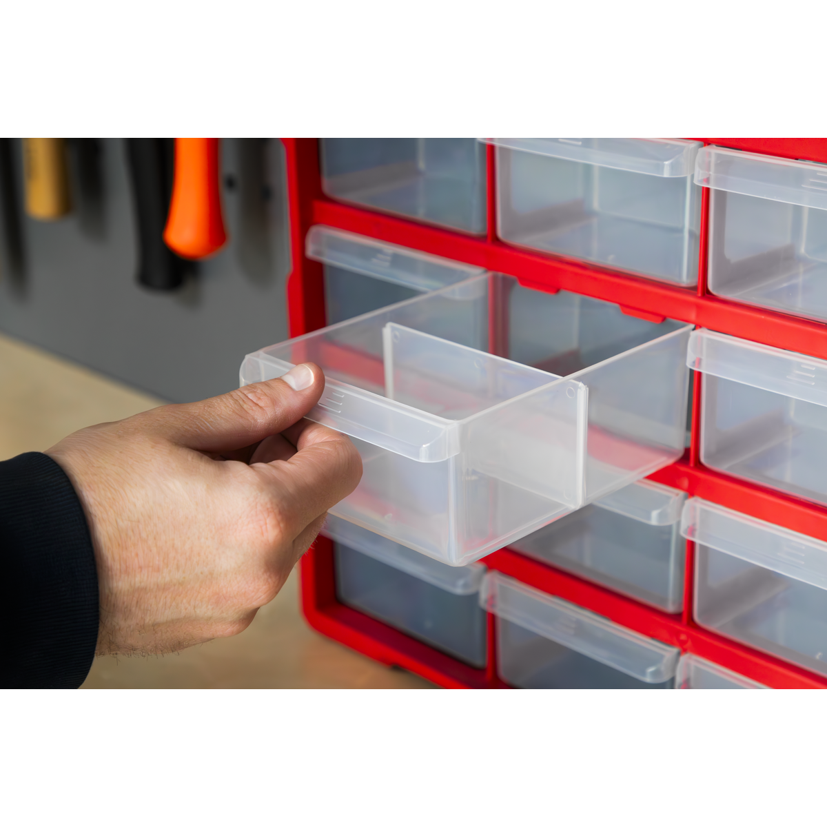 Sealey APDC18R Cabinet Box 18 Drawer - Red/Black