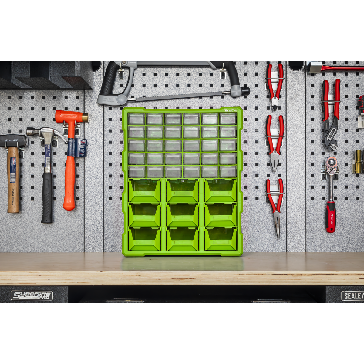 Sealey APDC39HV Cabinet Box 39 Drawer - Green/Black