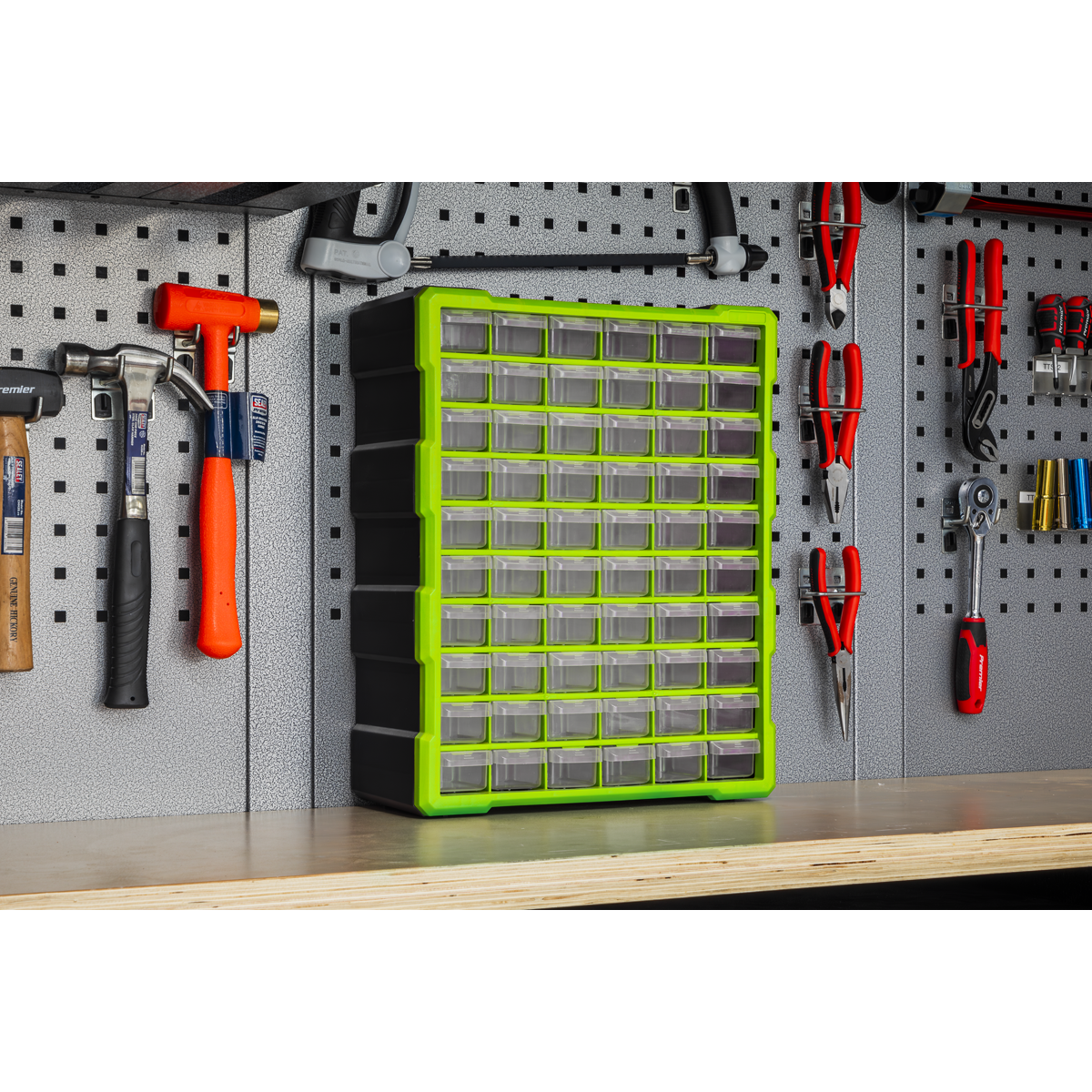 Sealey APDC60HV Cabinet Box 60 Drawer - Green/Black