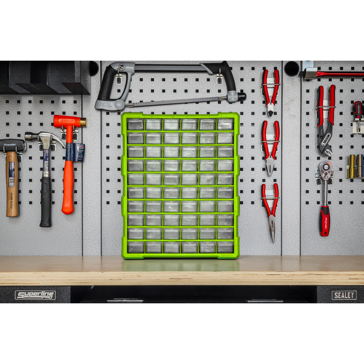Sealey APDC60HV Cabinet Box 60 Drawer - Green/Black