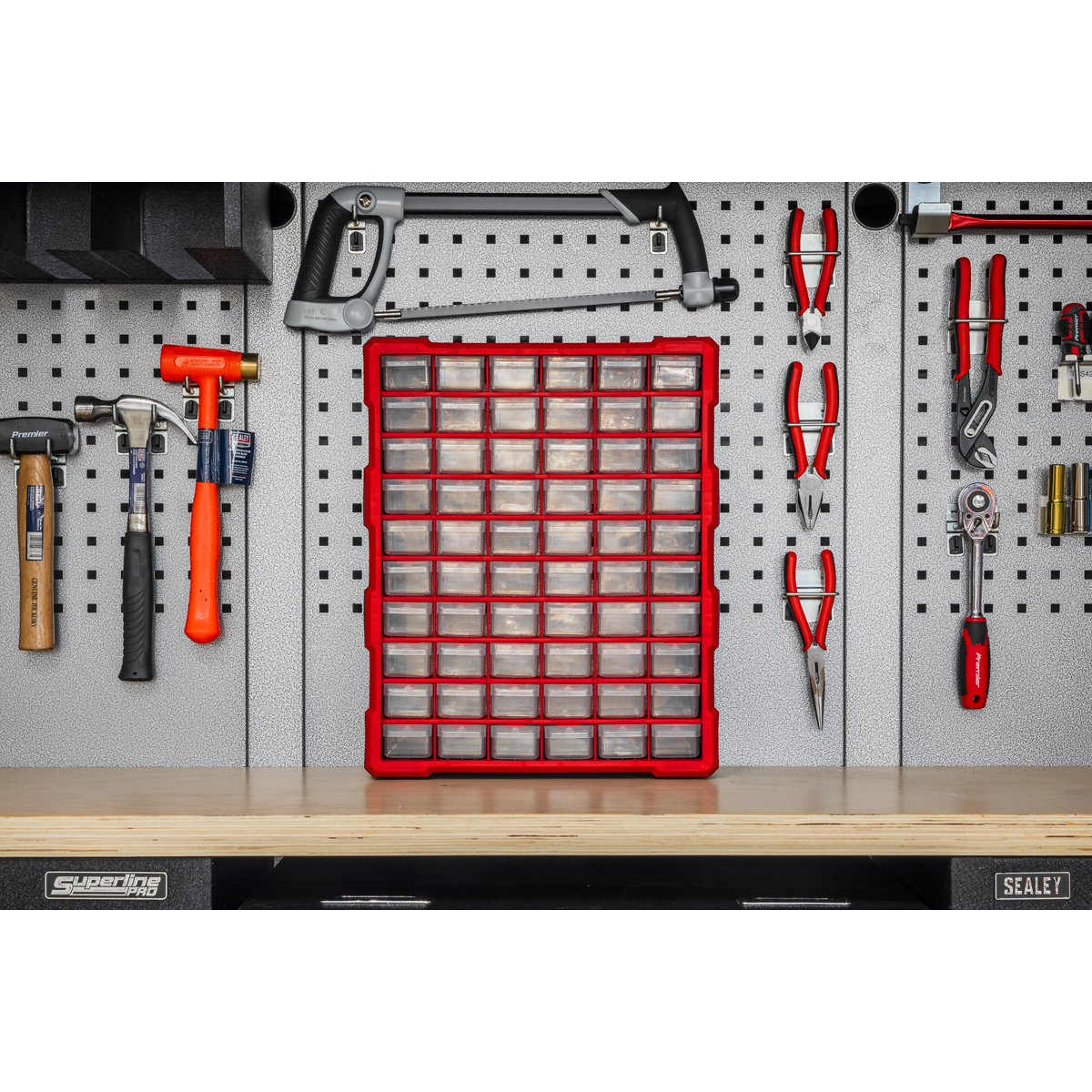 Sealey APDC60R Cabinet Box 60 Drawer - Red/Black