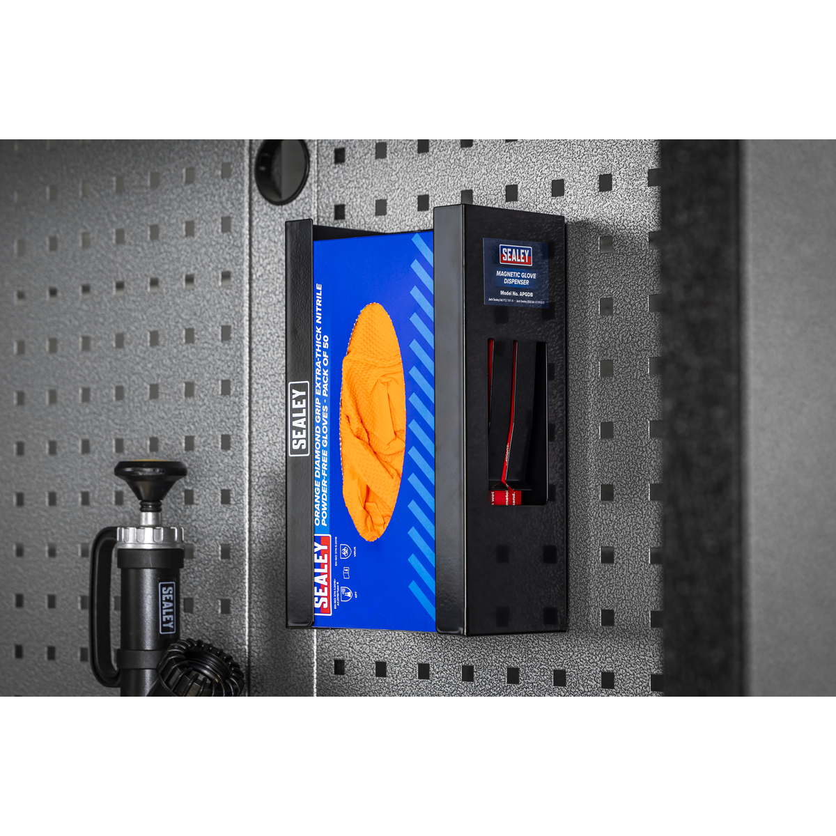 Sealey APGDB Magnetic Glove Dispenser - Black