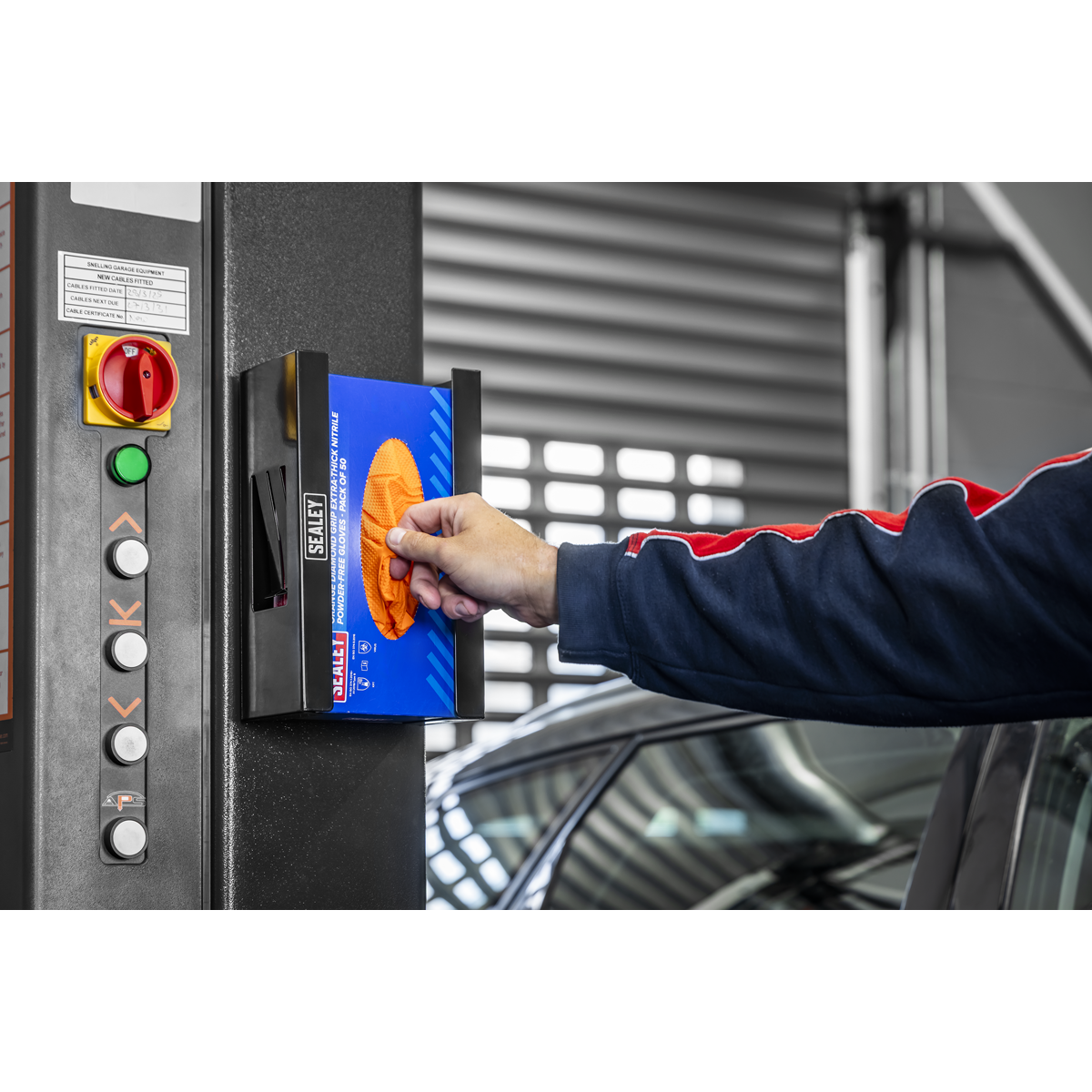 Sealey APGDB Magnetic Glove Dispenser - Black