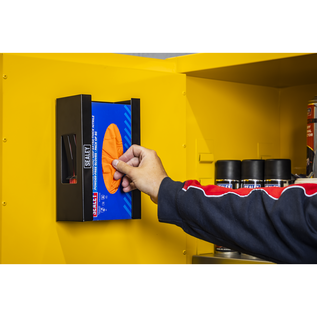Sealey APGDB Magnetic Glove Dispenser - Black