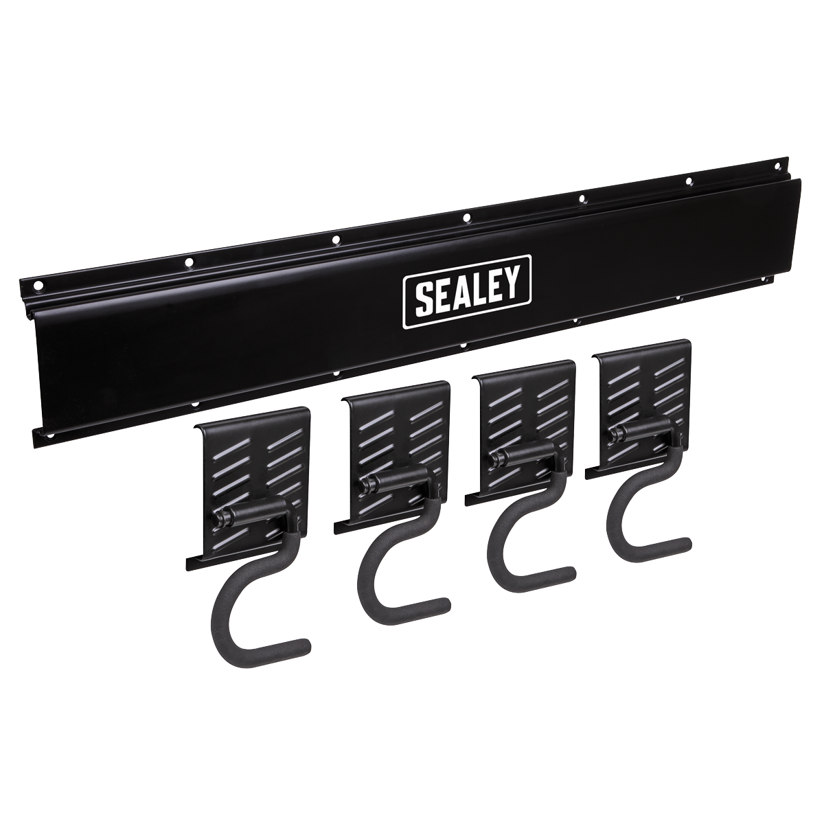 Sealey APHKIT5 Wall Mounting Storage Rail with 4 Hooks