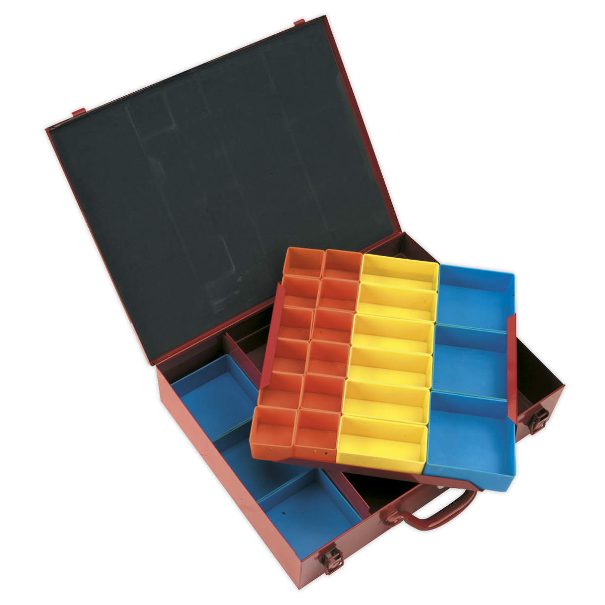 Sealey APMC27 2-Layer Metal Case with 27 Storage Bins