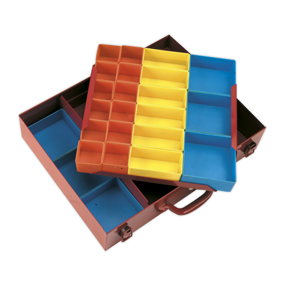 Sealey APMC27 2-Layer Metal Case with 27 Storage Bins