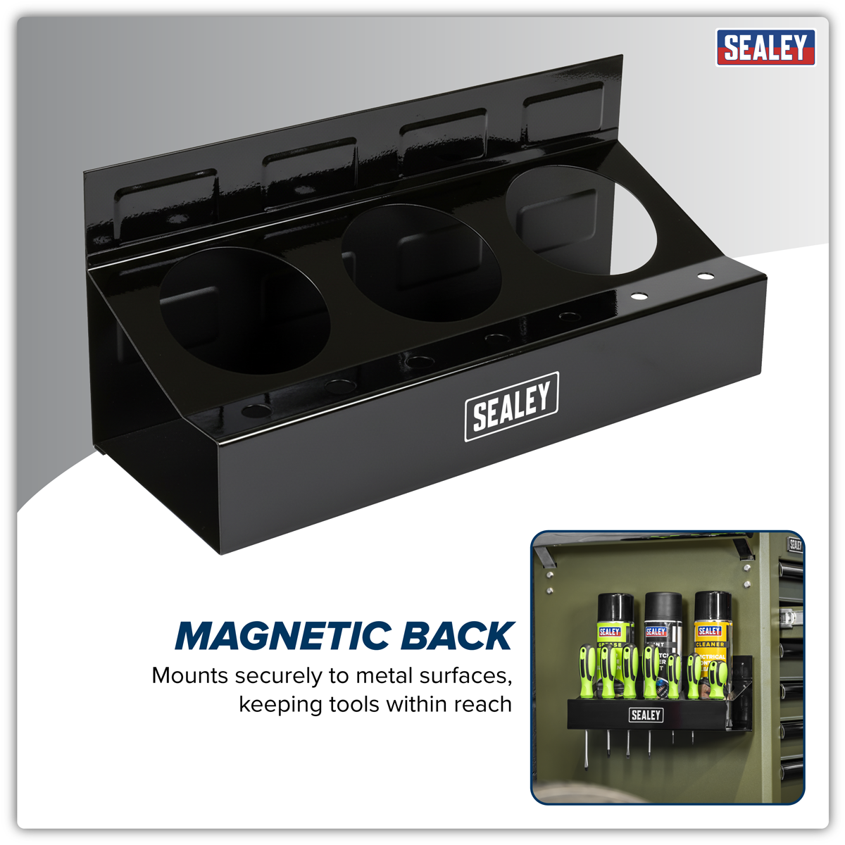 Sealey APMCH Magnetic Spray Can/Screwdriver Holder