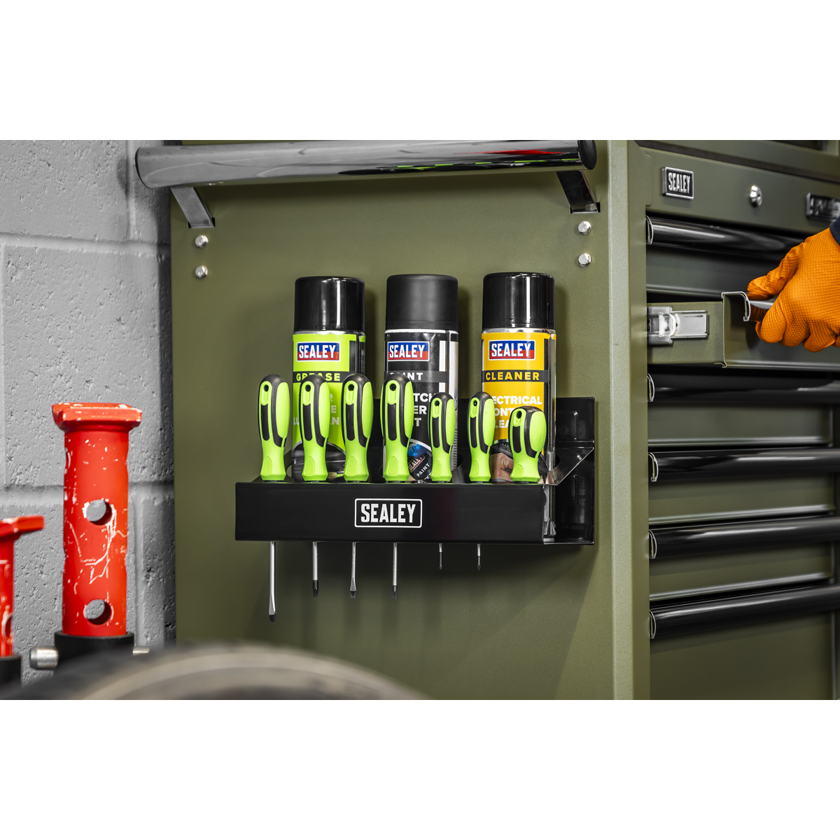 Sealey APMCH Magnetic Spray Can/Screwdriver Holder