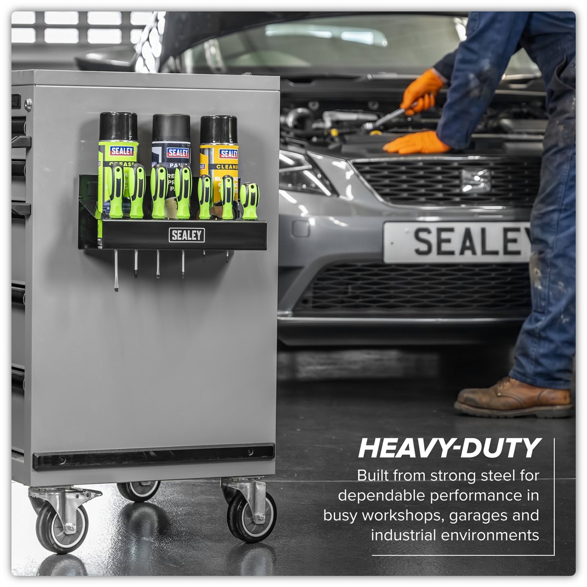 Sealey APMCH Magnetic Spray Can/Screwdriver Holder