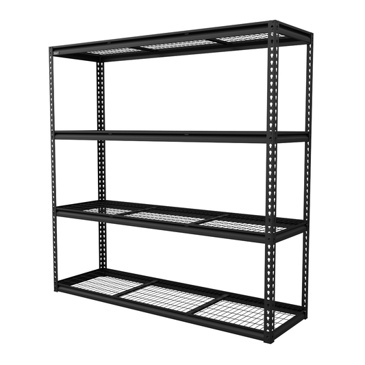 Superline Pro APMR1 Heavy-Duty Modular Racking Unit with 4 Mesh Shelves 300kg Capacity Per Level