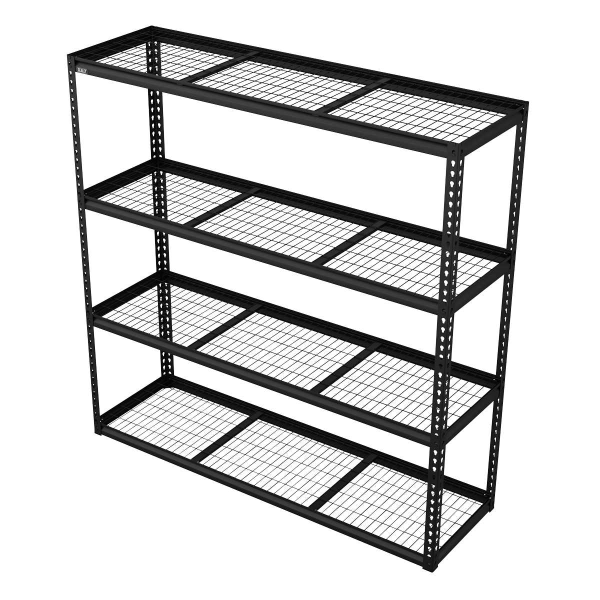 Superline Pro APMR1 Heavy-Duty Modular Racking Unit with 4 Mesh Shelves 300kg Capacity Per Level