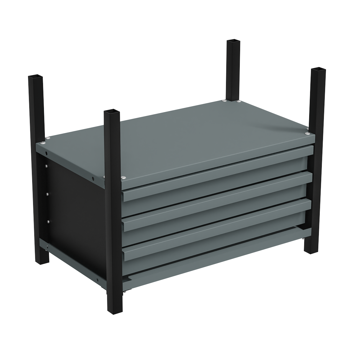 Sealey APMRM2 Modular Storage Mid Unit 3 Drawer & 1 Shelf 580mm