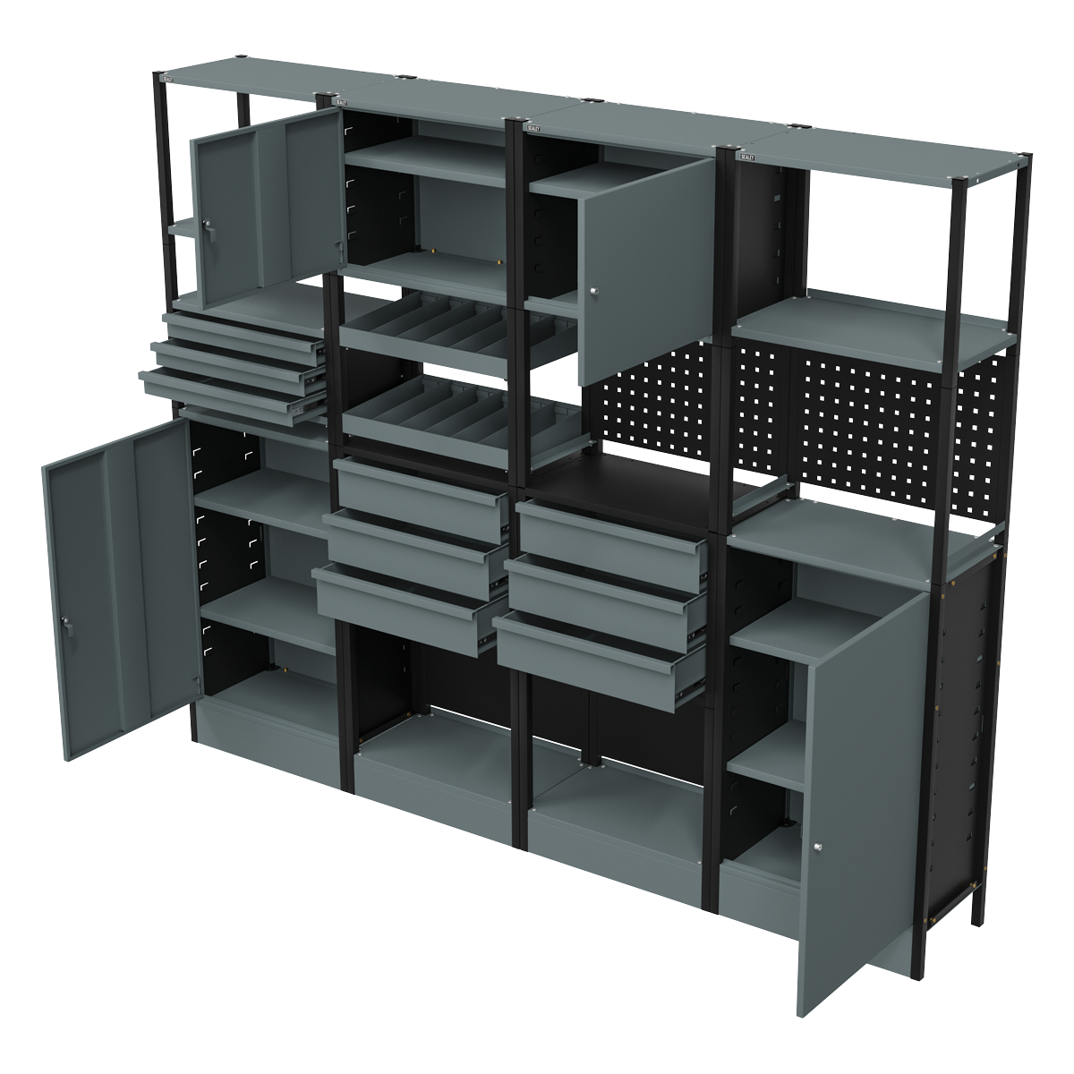 Sealey APMRSTACK2 Modular Storage System Combo 2.32m
