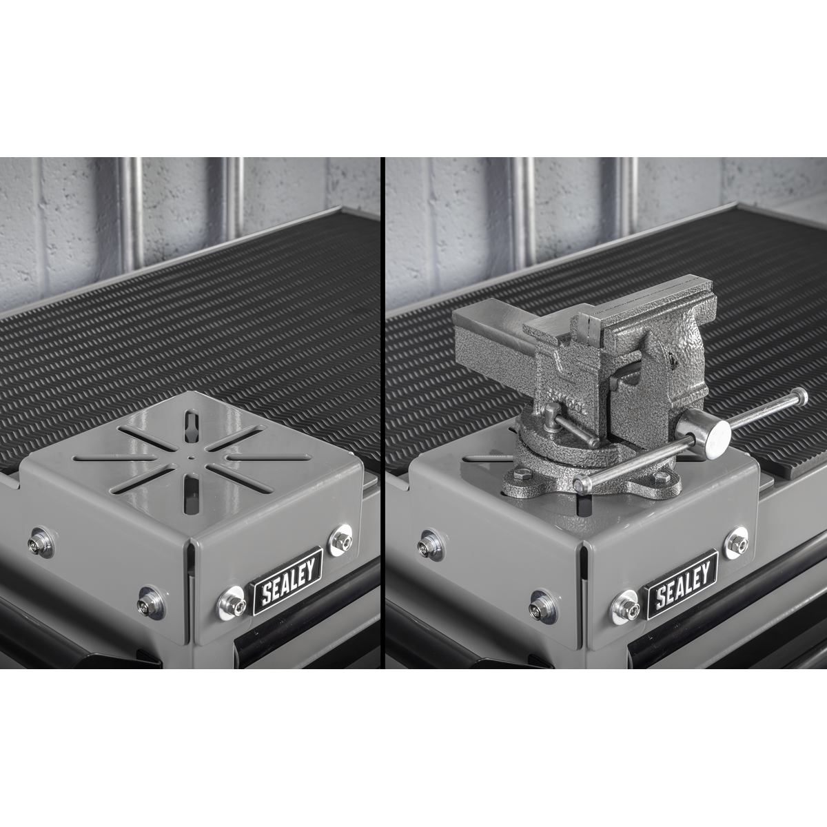 Sealey APMWS2COMBO Superline PRO® Rollcab 6 Drawer with SG Swivel Base 100mm Vice