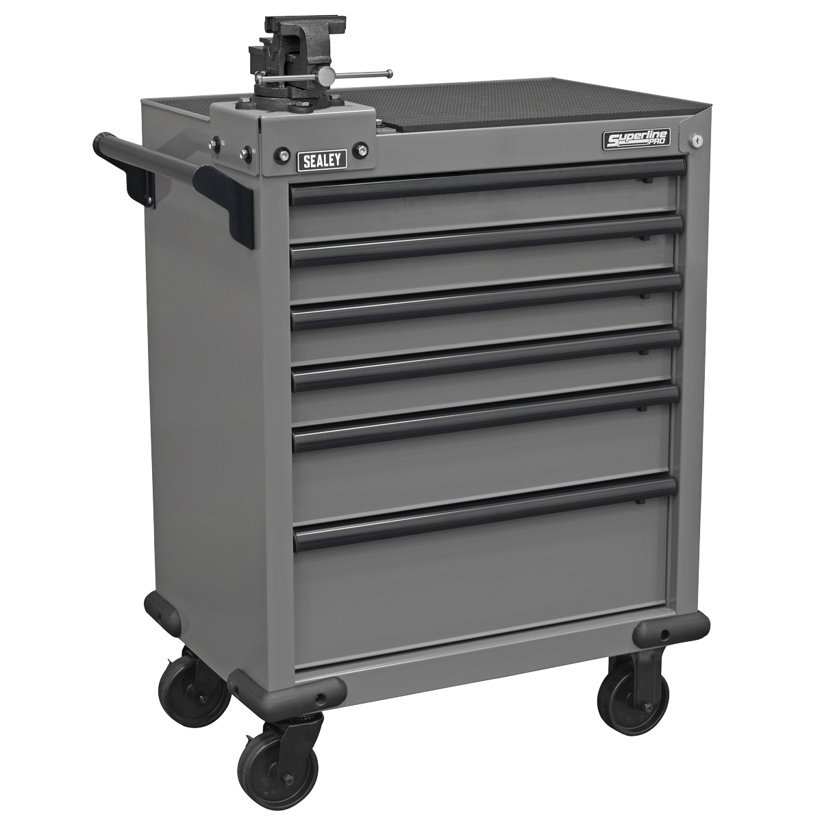 Sealey APMWS2COMBO Superline PRO® Rollcab 6 Drawer with SG Swivel Base 100mm Vice