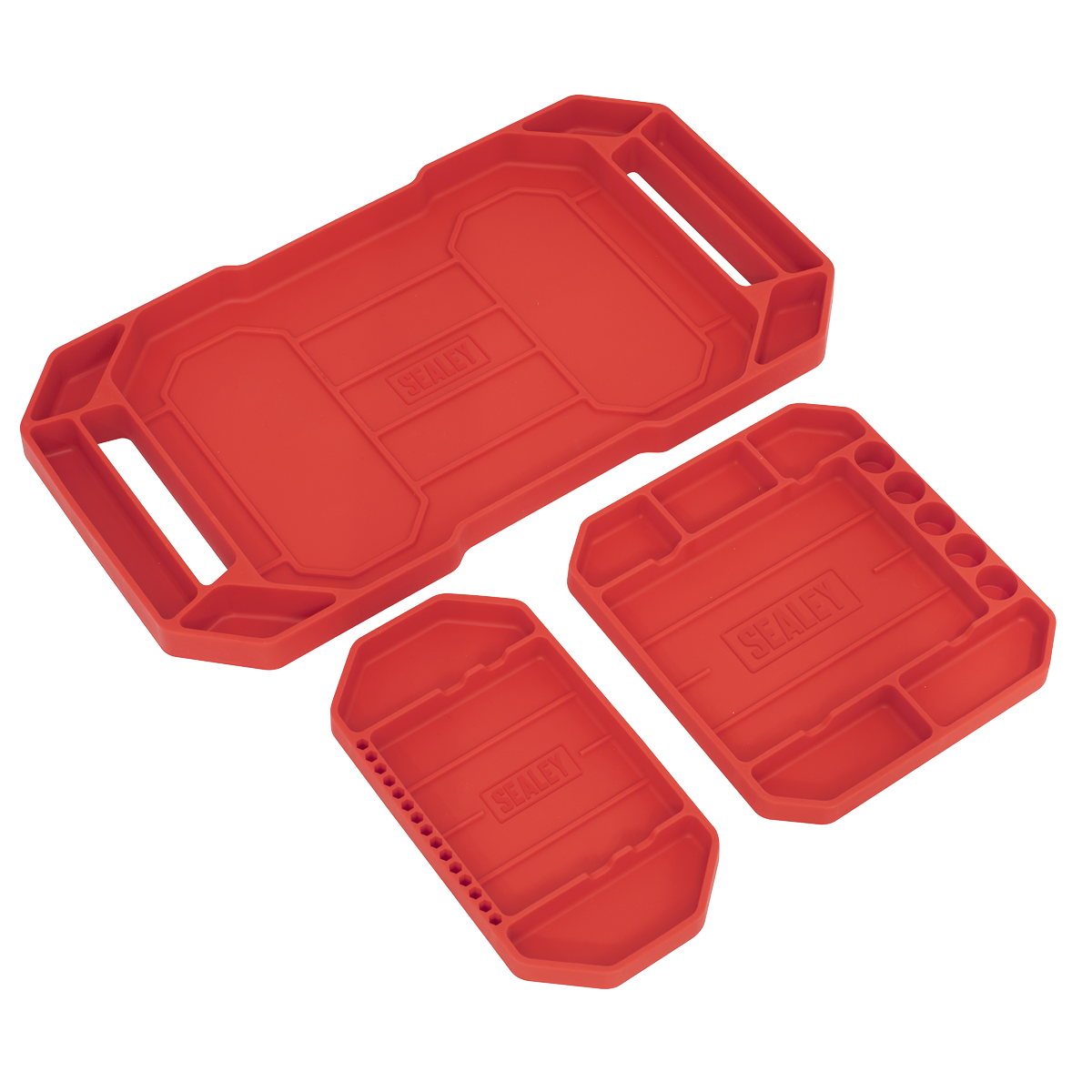Sealey APNST4 Non-Slip Flexible Tool Trays - Pack of 3