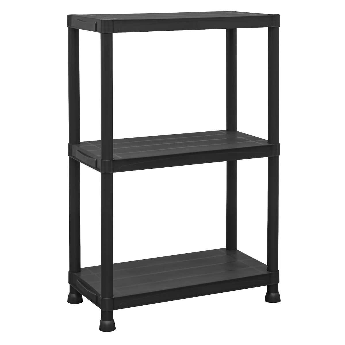 Sealey APPR3 Plastic Racking Unit with 3 Shelves 25kg Capacity Per Level