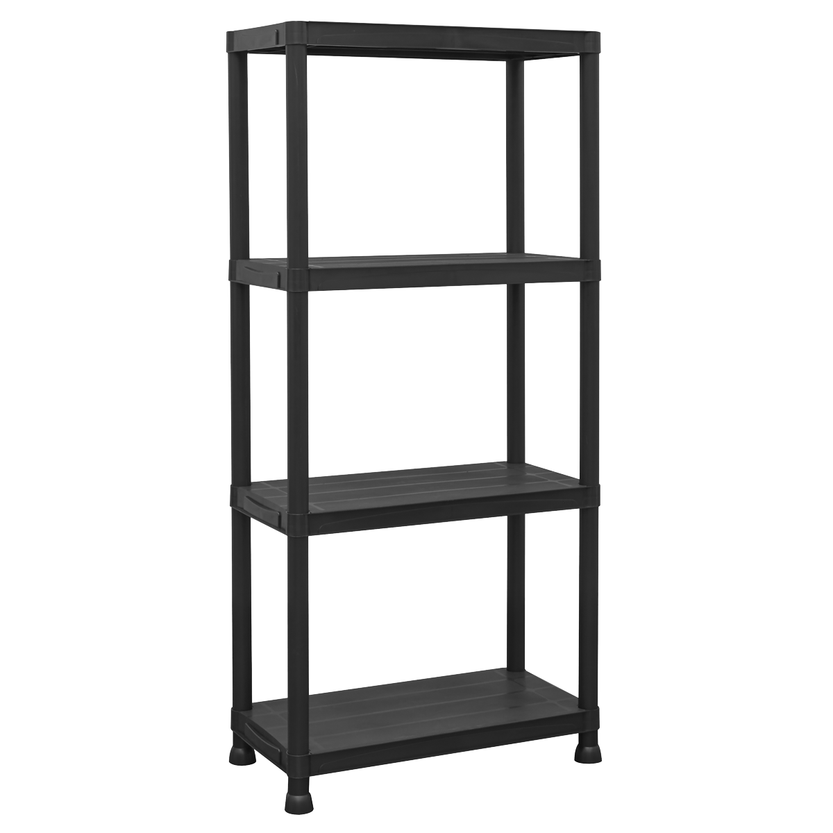 Sealey APPR4 Plastic Racking Unit with 4 Shelves 25kg Capacity Per Level