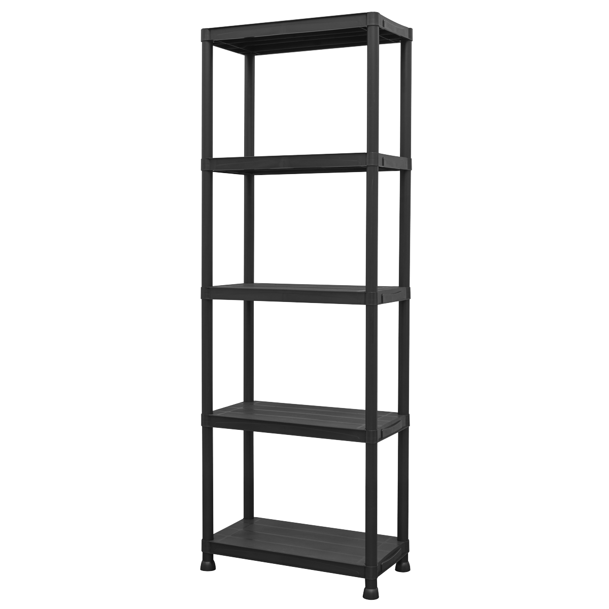 Sealey APPR5 Plastic Racking Unit with 5 Shelves 25kg Capacity Per Level