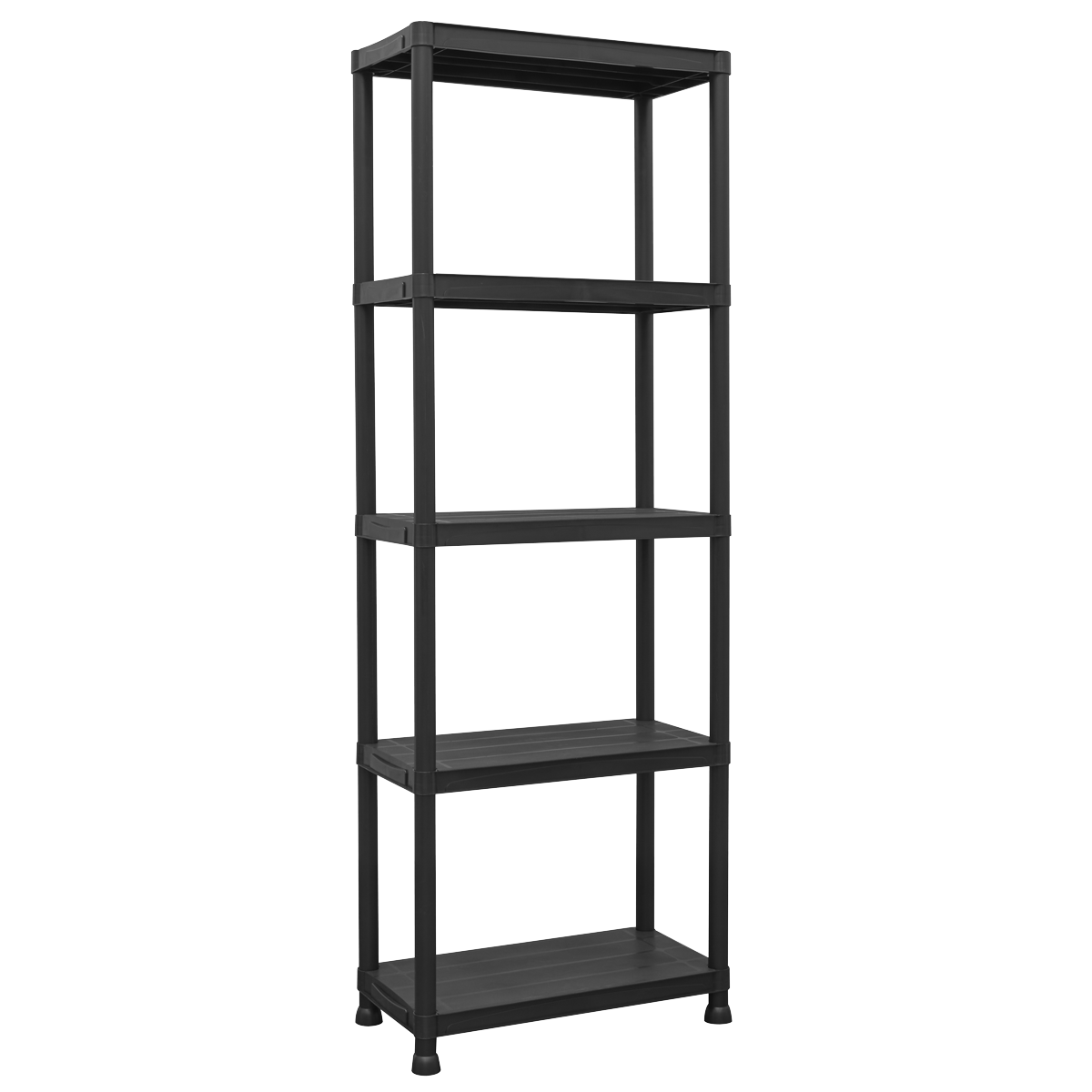 Sealey APPR5 Plastic Racking Unit with 5 Shelves 25kg Capacity Per Level