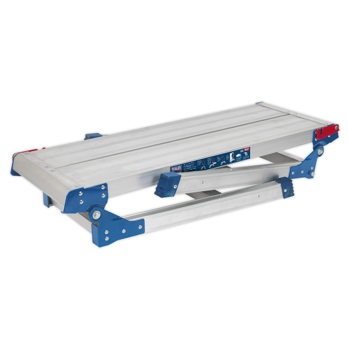 Sealey APS2E Aluminium 2-Tread Folding Platform - EN 131-4