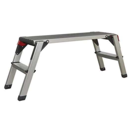 Sealey APS2 Aluminium 2-Tread Folding Platform - EN 131-4