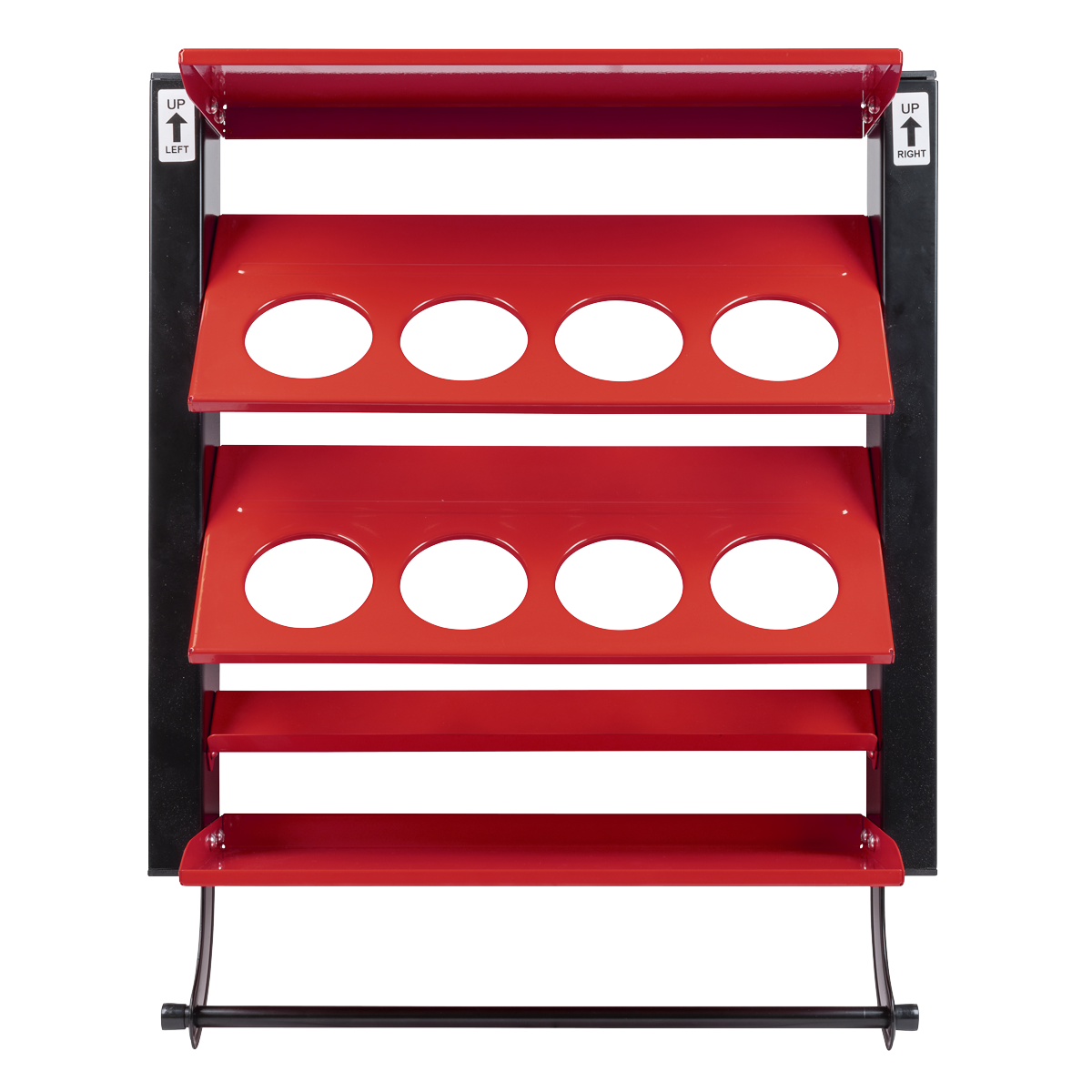 Sealey APSCR8 Spray Can Storage Rack with 8 Can Holders