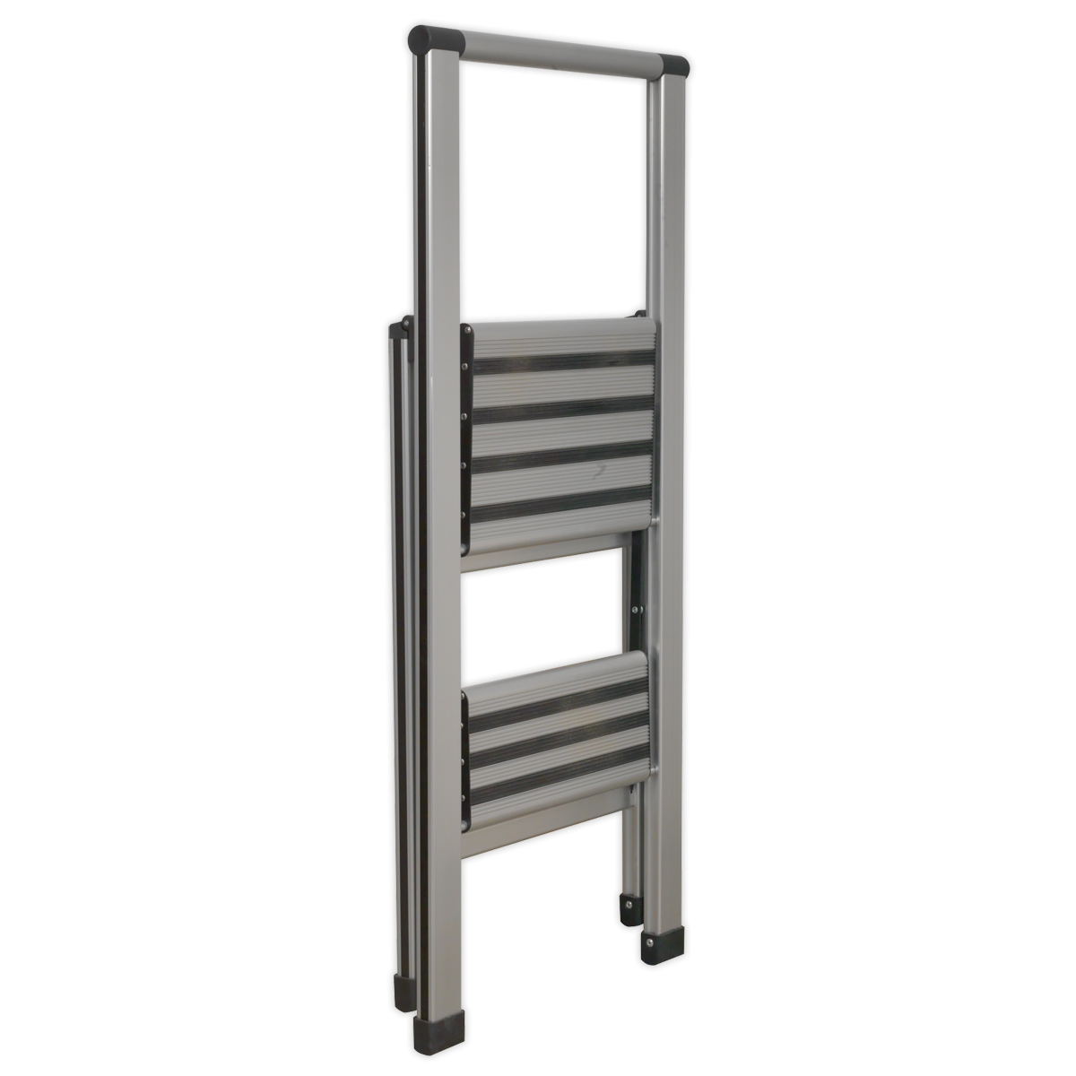 Sealey APSL2 Professional Folding Step Ladder 2-Step Aluminium 150kg Capacity