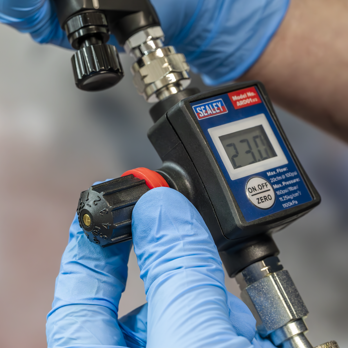 Sealey ARD01 On-Gun Digital Pressure Regulator/Gauge