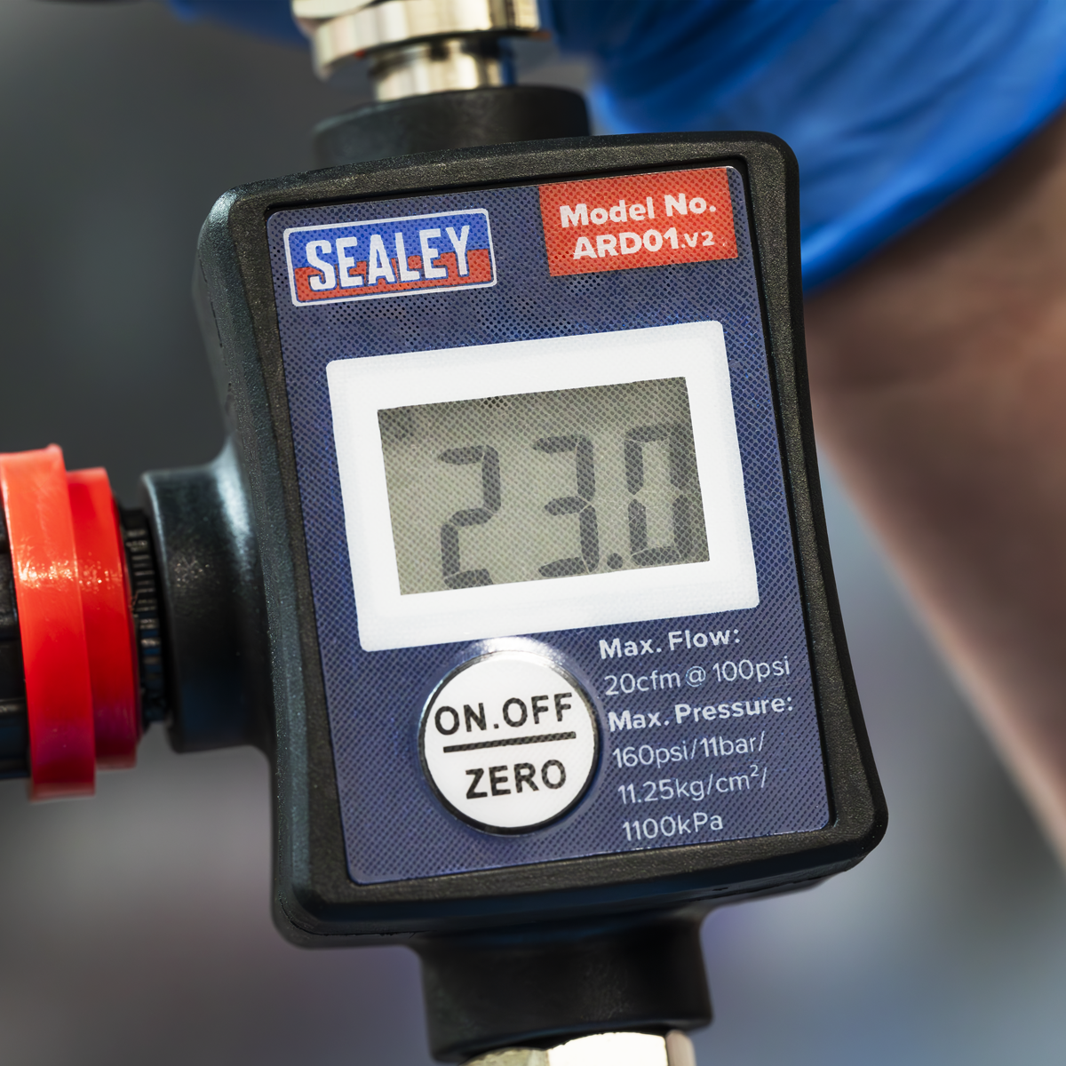 Sealey ARD01 On-Gun Digital Pressure Regulator/Gauge