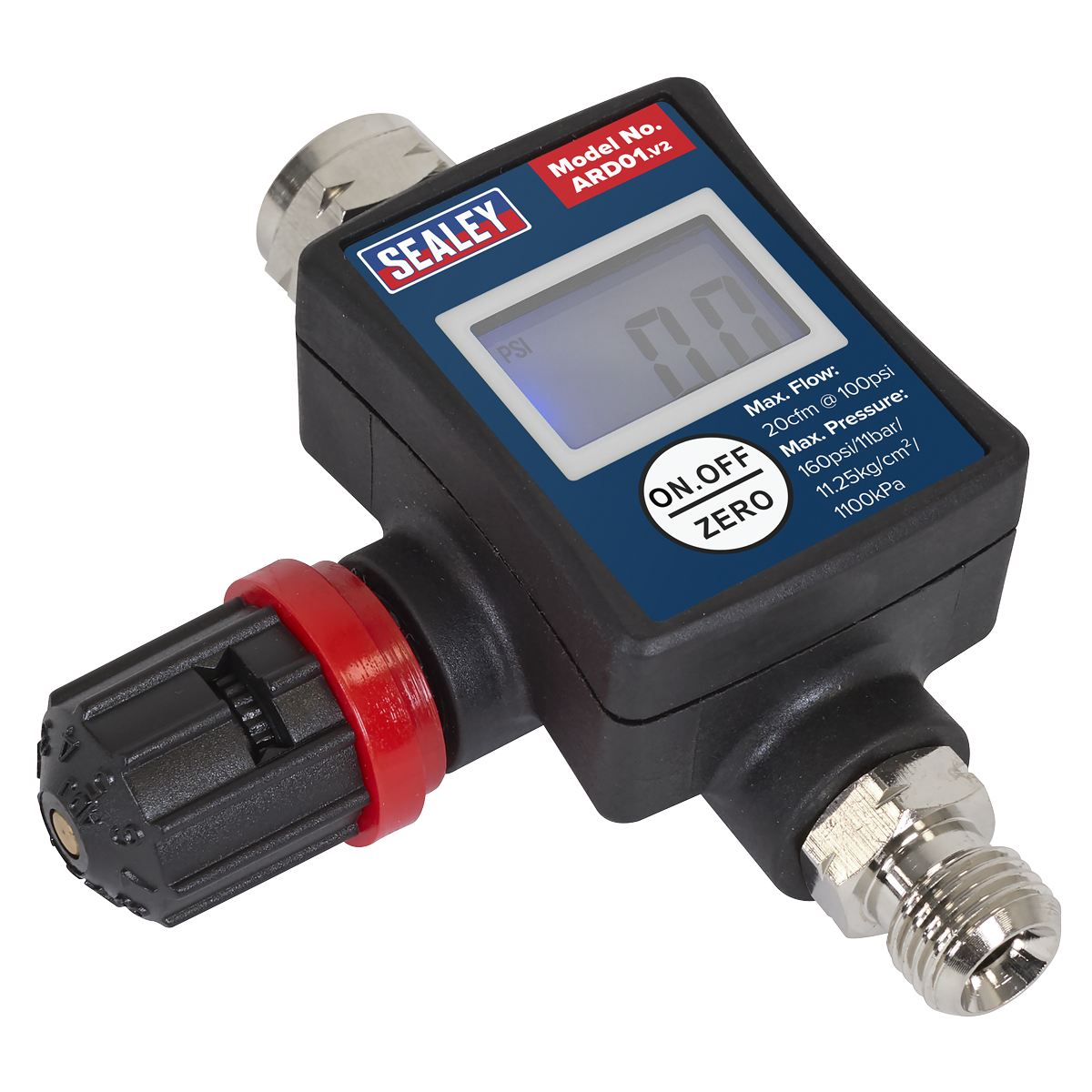 Sealey ARD01 On-Gun Digital Pressure Regulator/Gauge