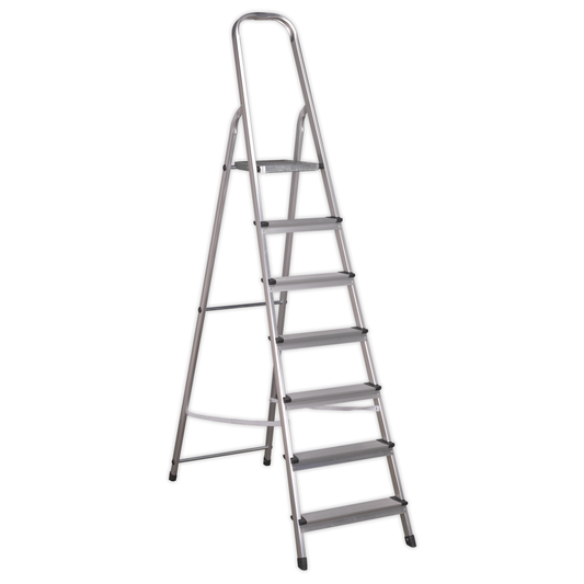 Sealey ASL7 Step Ladder 7-Tread Aluminium - EN 131