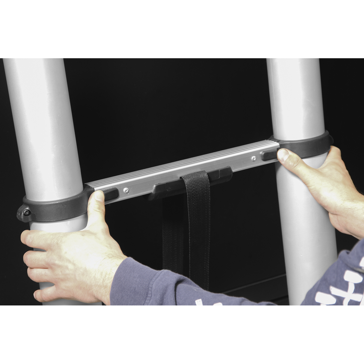 Sealey ATL13 Aluminium Professional Telescopic Ladder 13-Tread - EN 131