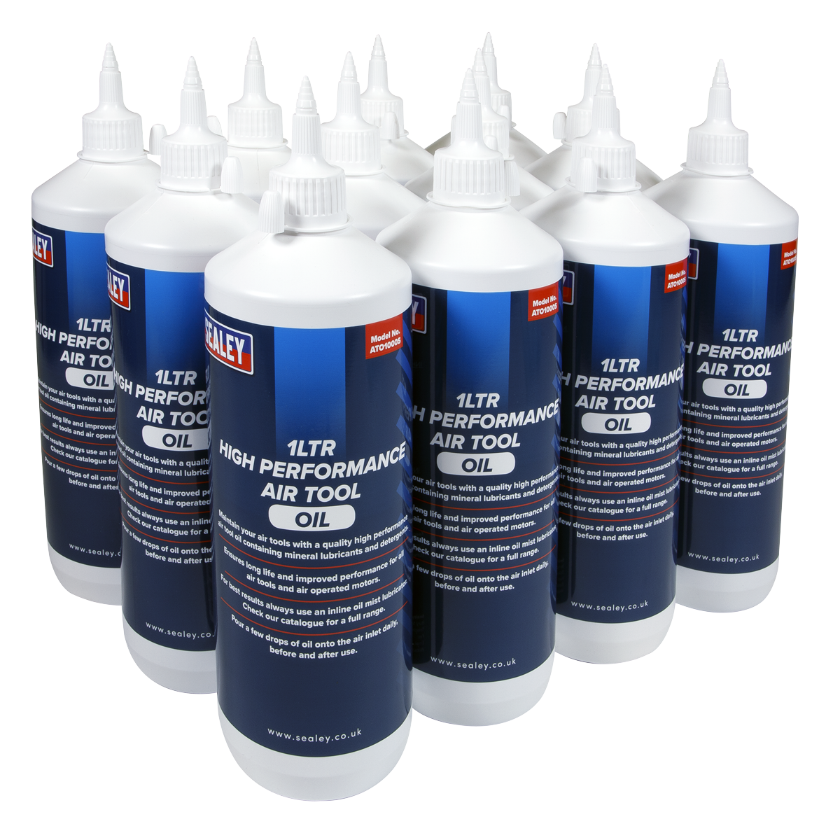 Sealey ATO/1000 Air Tool Oil 1L - Pack of 12