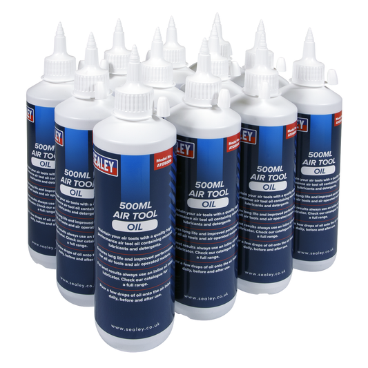Sealey ATO/500 Air Tool Oil 500ml - Pack of 12