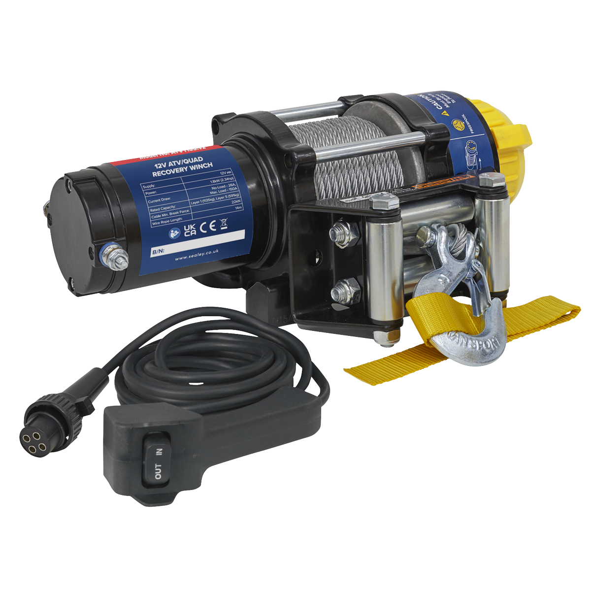 Sealey ATV1135KIT Wireless Winch ATV1135 Combo Kit